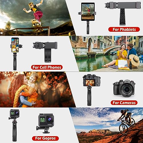Zeadio Wireless Smartphone Stabilizer, Vlogging Video Handle Grip, with Clamp Mount and Remote Shutter for iPhone and Android Phone and Other Smartphone