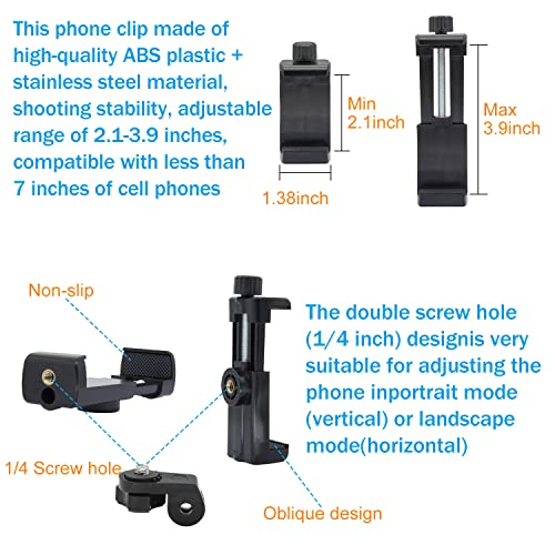 Haoyou Mobile Phone Chest Strap Mount Harness and Head Strap Holder Kit for VLOG/POV Phone Holder Compatible with iPhone, Samsung, Google and GoPro, AKASO, DJI Osmo Action Camera