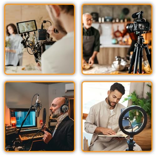 Mic Screw Adapter - 5/8 to 1/4 & 5/8 to 3/8 Adapter Set for Microphone Stand to Tripod and Camera - size: 1/4 & 3/8 Kit
