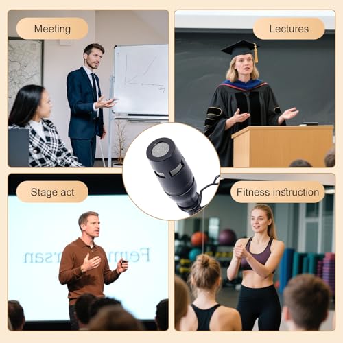 Lavalier Microphone, Cardioid Condenser Clip On Microphone, Lapel Microphone Compatible with Shure Microphone Wireless System, Mini 4 Pin XLR Plug, Ideal for Lectures, Theater, Actors - size: Mini 4 Pin XLR (TA4F) Plug
