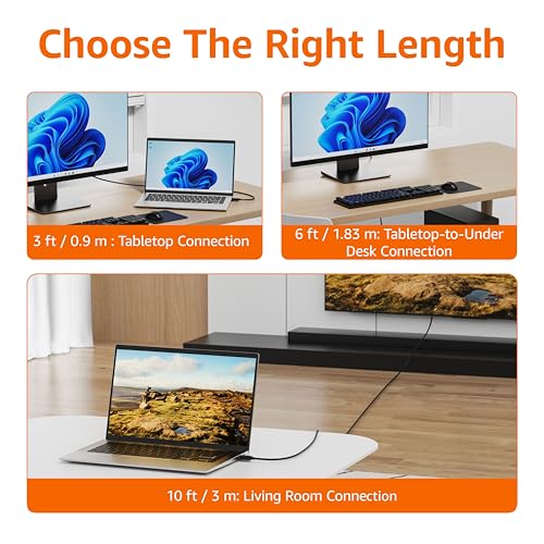 Amazon Basics DisplayPort to HDMI Cable, Uni-Directional, 4k@30Hz, 1920x1200, 1080P Full HD, Gold-Plated Plugs, 15 Foot, Black (Pack of 2) - size: 15 Feet (Pack of 2), style: 1-Pack