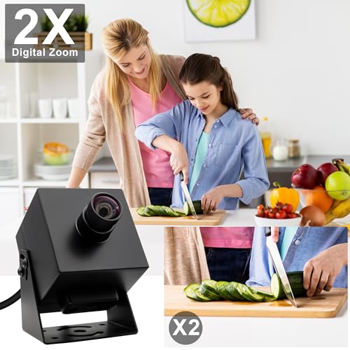 SVPRO HDMI Camera 4K USB3.0 Webcam 60FPS Wide Angle USB Camera 120 Degree M12 Lens Streaming Camera 4K 60FPS H.264 External Computer Camera,TV Camera - color: with 120 degree Distorition-Free Lens