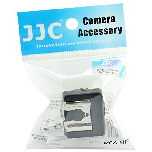 JJC Cold Shoe Mount Adapter for Sony Multi Interface Shoe to Universal Cold Shoe Compatible with Sony Handycam Camcorder HDR-AX53 AX33 AX100 CX675 CX900 CX610E CX530E CX510E CX400E PJ810E PJ790E