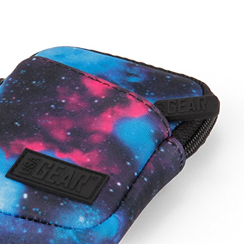 USA Gear Small Camera Pouch with Wrist Strap, Belt Loop - Small Digital Camera Case Fits Canon Powershot, Sony Cybershot, Nikon Coolpix, Kodak PIXPRO, G7 Mark iii - Fits 4.5 Inch Models - color: Galaxy