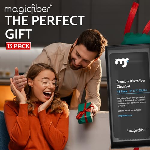 MagicFiber Microfiber Cleaning Cloth, 13 Pack - Premium Cloth for Glasses, Lens, Screens & More - size: 13 PACK
