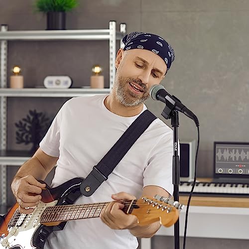 Pyle Universal Microphone Stand - Handheld Mic Compatible, Heavy Compact Base, Lightweight & Compact Design, 2.8 to 5 Ft Height Adjustable Clamp, Pivot Angle Clip, Home/Studio Use (Pair) - style: 2 Pack
