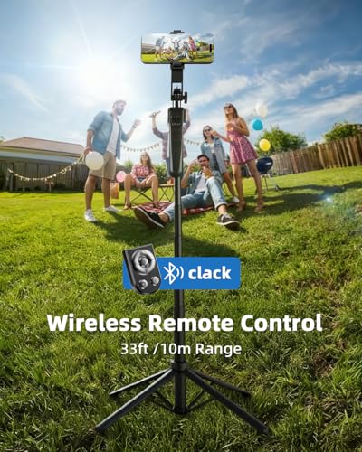 Auto Face Tracking Selfie Stick Tripod for iPhone with Light 360° Rotation That Follows Your Movement 70.9" Camera Tripod Stand with Remote for Content Creator Vlog Live Stream Video Recording