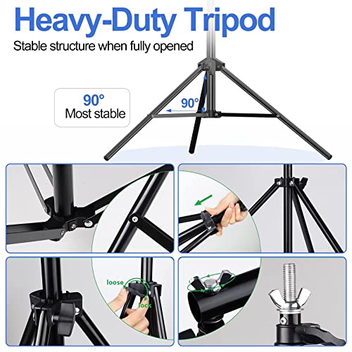 Backdrop Stand Kit 8.5x10ft,Adjustable Photo Video Studio Background Stand Backdrop Support System for Wedding Parties,Birthday, Portrait Photography with 4 Clamps and Carrying Bag - color: BJJ 2.6x3M
