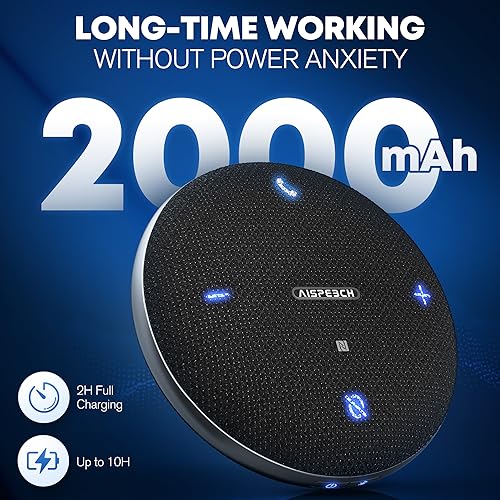 M4 Bluetooth Speakerphone Conference Microphone with AI Noise Reduction Full-Duplex AI Transcription USB Speakerphone 360° Voice Pickup Conference Speaker Home Office for Teams/Zoom, Black - color: M4 Black, style: M4 Omnidirectional Speakerphone