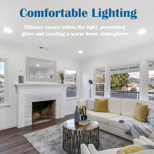 LED Light Diffuser Board Diffusion Cover Sheet Anti-Glare for Soften Ceiling Light LED Downlight, Spotlight, Led Panel, Track Light, 3 PCS (11.8x11.8x0.019in)