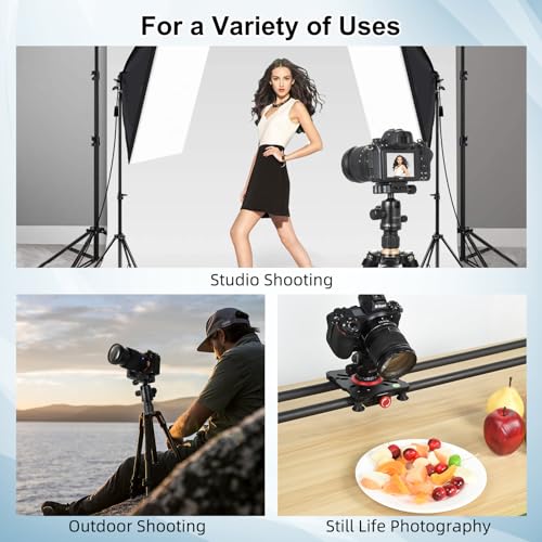UTEBIT 40MM Metal Ball Head Camera Mount, with 1/4" Screw 3/8" Thread Mount | 360° Panoramic Tripod Head Camera with Quick Release Plate Metal Ball for Monopod, DSLR, Phone, Gopro, Black - style: 40mm Ball Head