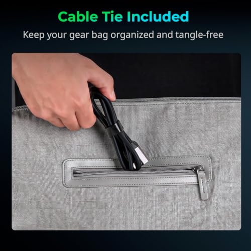 SMALLRIG USB4 40Gbps USB-C Cable, 240W PD 3.1 Fast Charging, 8K@60Hz Video, 100cm/39.4in Straight to Angled Connectors with Cable Tie, for MacBook Pro, for iPad Pro, for iPhone 17/16/15 Series - 5732 - size: 100cm/39.4in, style: Straight to Angled