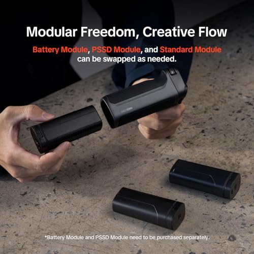 PGYTECH ProShot Battery Module for Quick-Release Grip, 5000mAh Power Bank, USB-C Input 5V/3A 9V/2A 12V/1.5A/Output 5V/2.4A 9V/2.22A 12V/1.5A for iPhone Charging - style: Battery Module