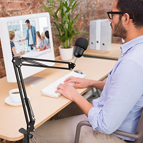 For Razer Seiren Mini Boom Arm - Mic Stand with Reduce Wind Noises Mic Foam Cover, 3/8" to 5/8" Adapter Compatible with Most Microphone - color: Rz Mini Stand