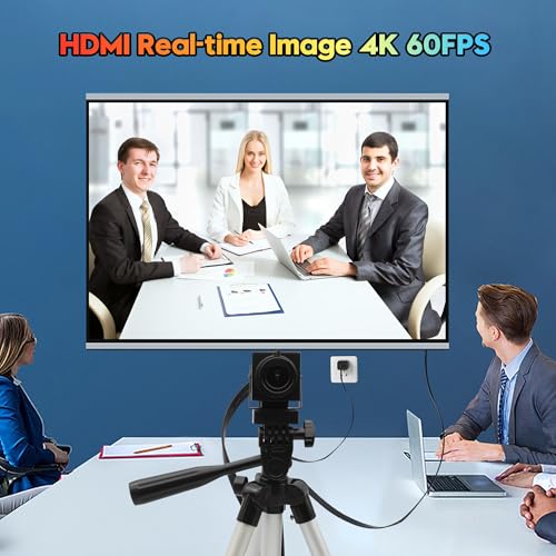 SVPRO 4K 60fps Streaming Camera with 4X Optical Zoom & Manual Focus, HDMI/USB 3.0 Webcam for PC/Mac - Live Broadcast/OBS/Monitoring, 2.8-12mm CS Mount Lens - color: Camera with 2.8-12mm Lens