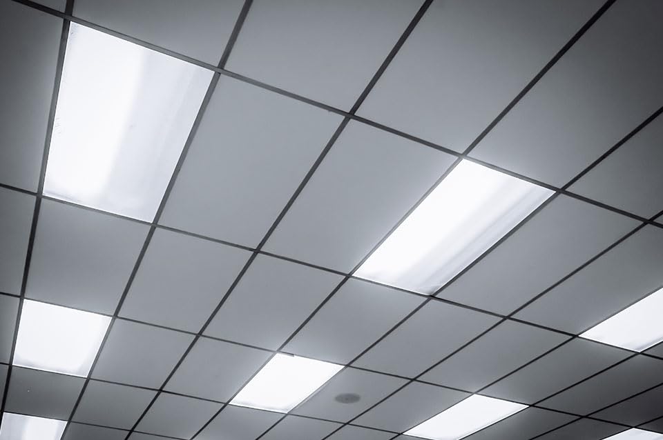 Fluorolite Plastics Clear Acrylic Prismatic Fluorescent and LED lighting Panels 5 Pack 22.5"x22.5" | 0.100" Thick Fluorescent Light Covers for Ceiling Lights Classroom light covers for Drop Ceiling - size: 22.5"x22.5"