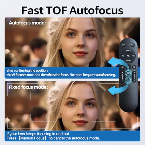 4K Webcam with Light, Web Cam with Speaker, Dual Noise Reduction Plug and Play, Web Camera for Desktop Computer, Auto-Focus, Privacy Protection, Webcam for PC Zoom Skype