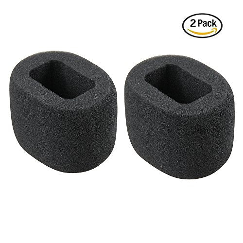 2 Pcs Foam Windscreen Fits Zoom H1n / Zoom H5studio Handy Recorder Digital Recorder by Hermitshell