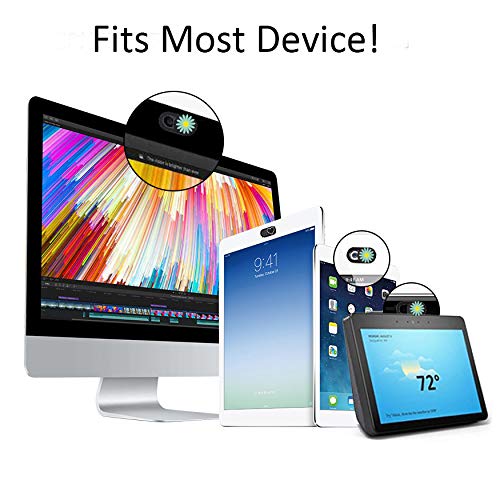 Laptop Camera Cover Slide Cute Ultra Thin Webcam Cover Phone Camera Blocker to Protect Privacy for Computer, iPhone, Desktop, Tablet, Chromebook, PC - Daisy - color: Daisy Black