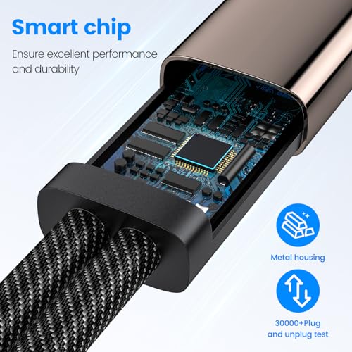 MOGOOD USB 3.0 Splitter 1 in 2 Out, 5Gbps Y Cable, Aluminum Shell & Braided Nylon, Durable USB Port Expander Hub for Laptop, Mac, PC, TV, PS5, Printer – Not for CarPlay/Android Auto - size: 1pack