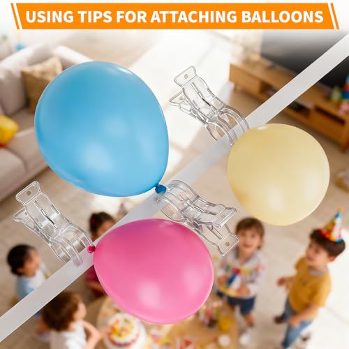 Muitcdo 10 Pack Balloon Arch Clips, Large Clear Spring Clamps for Backdrop, 3.5'' Plastic Clips Supplies for Birthday Decoration Accessories Beach Towels Crafts Swimming Pool Photography Studios