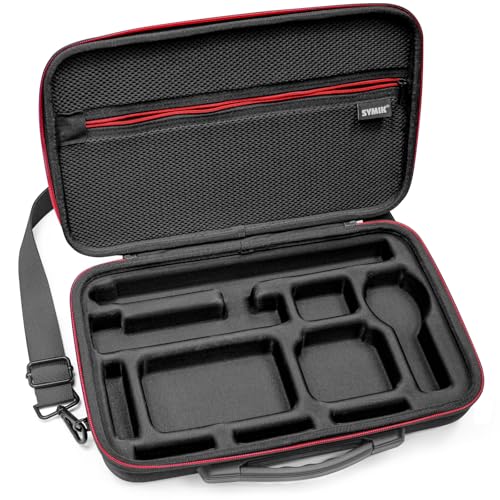 SYMIK S320-X Carrying Case for Insta360 X5 X4 Air, Anti-water Splash, Anti-shock Compact Travel Bag with Shoulder Strap, Handy Handle, Protective Storage Nylon Case for Insta 360 X5 X4 Air Accessories