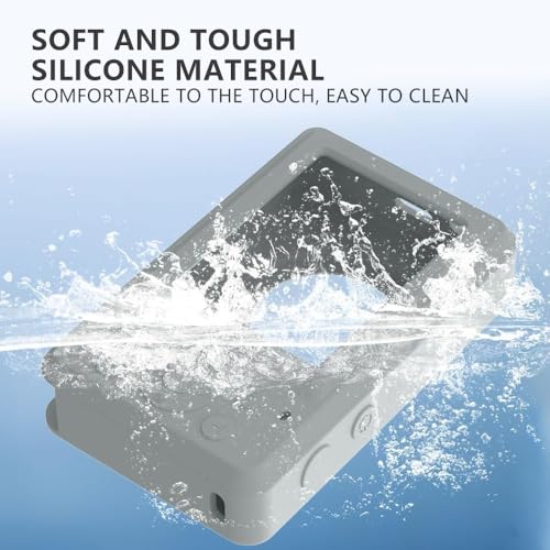 Case for Kodak PIXPRO FZ55,FZ55 Accessories,Soft Silicone Protective Case,Comes with 2 Screen Protectors and 1 Wrist Strap - Grey - color: Grey