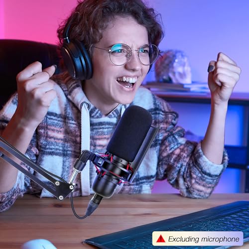 SUNMON HyperX ProCast Mic Foam Windscreen Compatible with HyperX ProCast Microphone - Mic Foam Covers Noise Reduction, Improved Sound Quality, Microphone Pop Filter for HyperX Pro Cast
