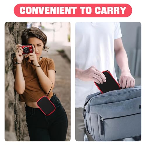 Camera Case for Olympus Tough TG-7 / OM System TG-6 / TG-5 / TG-4 Waterproof Digital Camera - Blackred (CASE ONLY) - color: Blackred