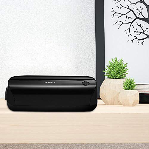 Electric 3 Hole Paper Punch, VEYETTE Paper Puncher with Adapter for Office School Studio, 20 Sheet Capacity, AC or Battery Black - color: Black