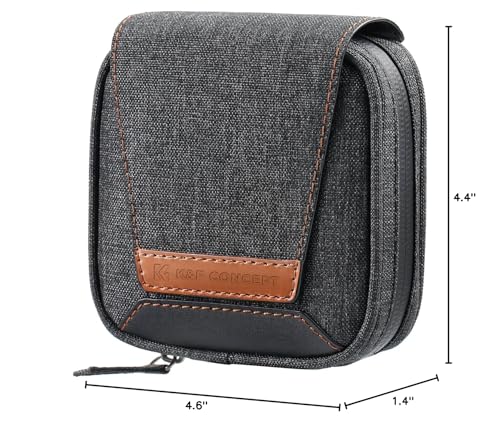 K&F CONCEPT 4 in 1 Basic Model Lens Filter Pouch Up to 95mm solar filter Pouch Case Camera Lens Filter Storage Wallet for ND UV CPL Filter Waterproof Filter Case