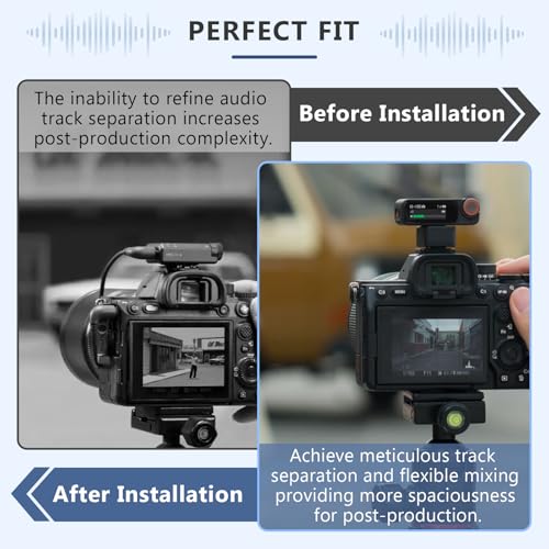 Camera Adapter for DJI Mic 3 /Mic Mini Connect Compatible with Sony Camera MI Hot Shoe Audio Reception and Conversion Accessories