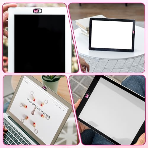 6 Pcs Laptop Camera Cover Slide, Webcam Cover Slide, Camera Privacy Cover for Laptop Desktop Computer Smartphone Tablet to Protect Your Privacy and Security, Butterfly Design (0.71''x 0.35'')