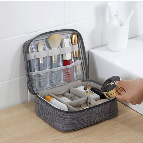 Organizer Case Small Electronic Devices USB Charger Accessories Mouse Phone Cable SD Power Bank Earphone - color: Large-Sky Blue