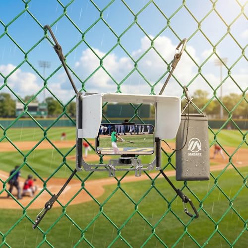 Cell Phone Fence Mount with Shade, Game Changer Mounting Kit, Gamechanger Streaming kit Works with iPhone, Mevo Start, Phones, and GoPro, for Recording Baseball Games(Upgraded Version) - size: PRO