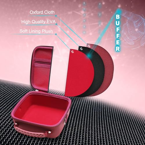 XANAD Hard Camera Case Bag Compatible with Canon EOS Rebel T7/ T100/ R50/ R50 V/RP/ R8/ R6 Mark II/ R7/ R10 DSLR Mirrorless Cameras, for Canon Sony Kodak Panasonic Nikon DSLR Mirrorless Camera, Red - color: Wine Red