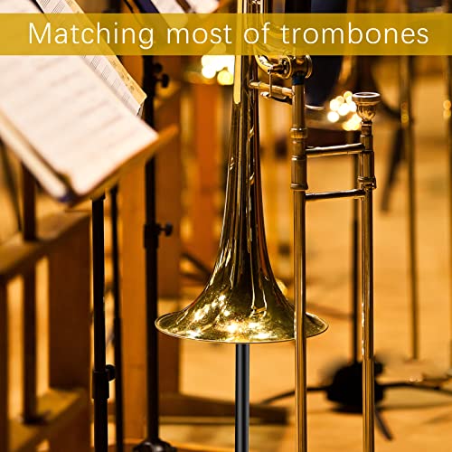 EASTROCK Trombone Stand, Retractable Height Adjustment, Triangular Stable Construction for Standard-sized Trombone