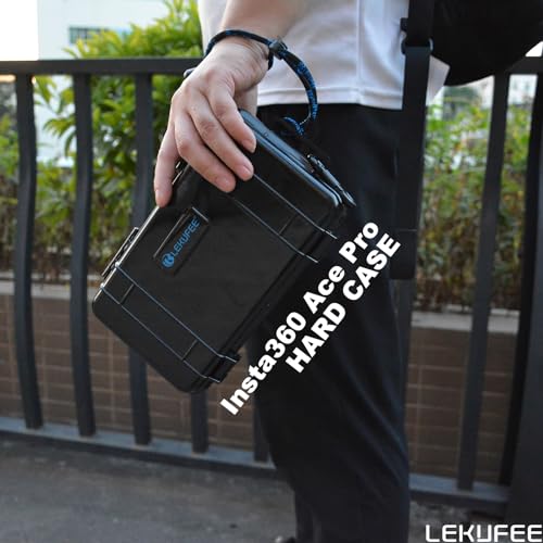 Lekufee Travel Waterproof Hard Case Compatible with Insta360 Ace Pro 2/Insta360 Ace Pro/Insta360 Ace Action Camera and Accessories(Case Only)