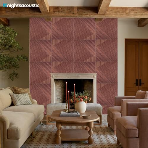 8Pack Acoustic Wall Panels, Wood-Pattern Art Sound Proof Foam Panels For Walls, Decorative Acoustic Panels Sound Absorbing, Self-Adhesive Sound Dampening Panels For Studio Home, 23.62 X 23.62 Inches - size: Extra Large 8Packs Timber Spiral