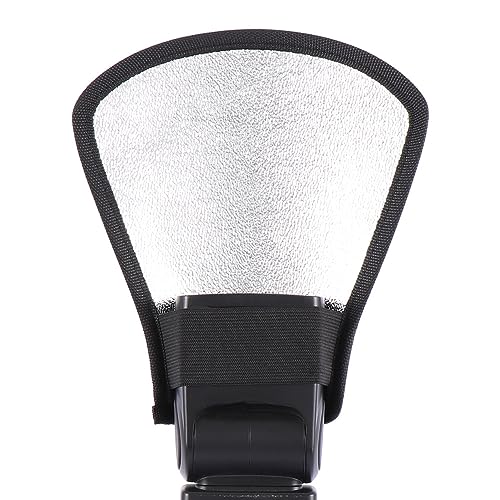 Leadigol 2PCS Flash Diffuser,Camera Flash Diffuser Double-Sided Flash Softbox Photo Light Reflector with Elastic Strap