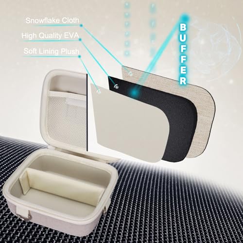 XANAD Hard Case for Sony a6400/a6700/a6100/a6000/a5000/a5100/ZV-E10/ZVE10 II or Fujifilm X100VI / X100V Digital Camera (Cream) - color: Cream