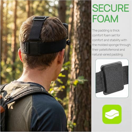 Adjustable Head-Mounted Camera Holder for Cell Phones - Head Mount Strap Bracket for First-Person View Video Shooting - Compatible with most mobile phones and cameras (4"-7")