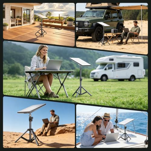 for Starlink Mini Tripod Mount, Adjustable Height Stand Tripod Mounting kit Adapter Compatible with Starlink Mini Accessories for Outdoor Camping, Travel, Rv