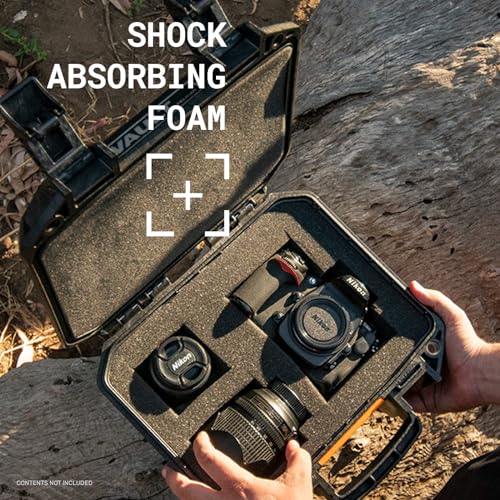 Pelican Vault V100 Hard Case (Camera, Pistol, Gear, Equipment) - color: Black, style: With Foam