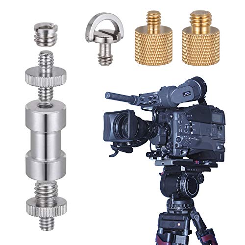 22pcs Camera Screw Adapter, KWOKWEI Camera Screw Mount Set 1/4" to 1/4" and 1/4" to 3/8" Tripod Screw Adapter Converter, Metal Camera Mount Adapter for Camera, Monopod, Ball Head, Light Stand - style: A-22Pack