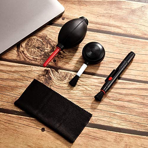 Patelai Camera Cleaning Kit Include Cleaning Pen Brush, Blower Brush Dust Cleaner, Air Blaster Blower Lens Cleaning Kit for Camera, SLR, Telescope, Magnifying Glass, Phone