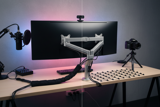 Cable Sleeves vs. Cable Clips: Which Creates the Cleanest Streaming Desk?