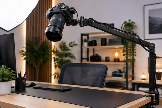 How to Mount a Heavy DSLR on a Boom Arm Without the Shake