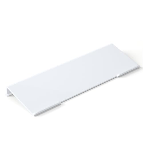 Richboom Acrylic Tilted Computer Keyboard Holder for Easy Ergonomic Typing, Keyboard Stand for Office Desk, Home, School, White - color: White