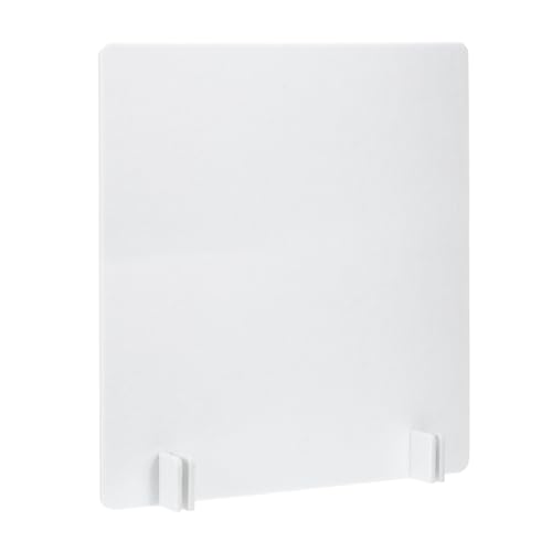 PATIKIL Desk Dividers 24" x 24", 1 Pack Desk Privacy Panel Freestanding Noise Reducing Partition Acoustic Panel with 4Pcs Support Feet for Testing Office Home Library, Pure White Style B - color: Pure White Style B, size: 24" x 24"